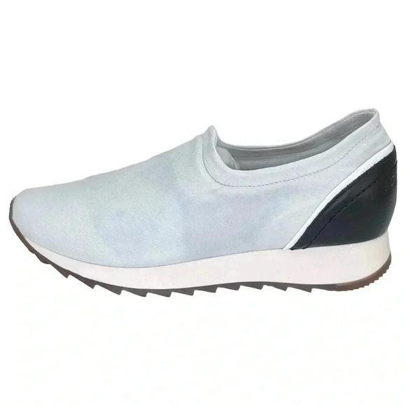 Aquatalia Daelyn Nappa Leather Slip On Hidden Heel Womens Sneakers Size 7.5M - Picture 2 of 12